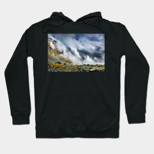 Mountains and clouds landscape Hoodie